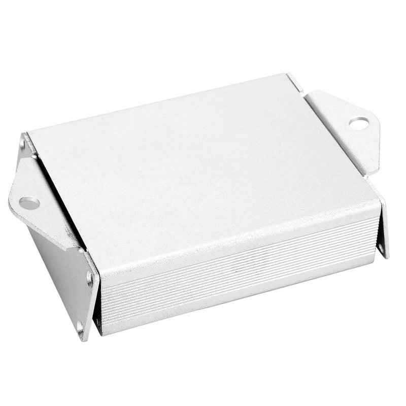 مشروع علبة سبائك الألومنيوم 80x64x24 مم علبة لوحة دائرة نظام تحديد المواقع العالمي (GPS) فضي أبيض - Image 3